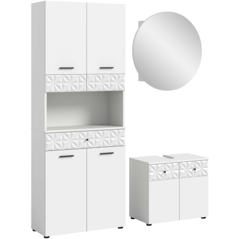 Furnilux Prisma badkamercombinatie nb hoogglans mdf tz