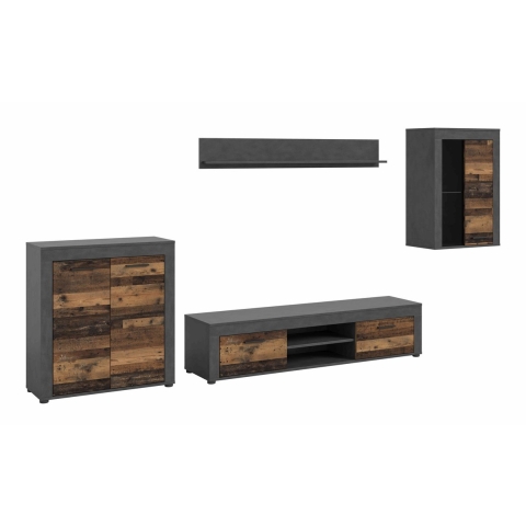 Furnilux Jam living combinatie oud hout nb matera nb