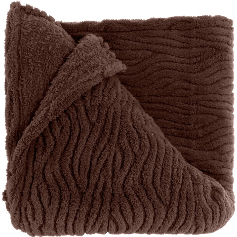 Unique Living plaid clio 150x200cm rocky brown