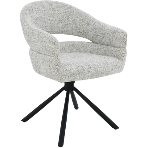 Livingfurn eetkamerstoel linn bisque oasis set van 2 62x58x85cm