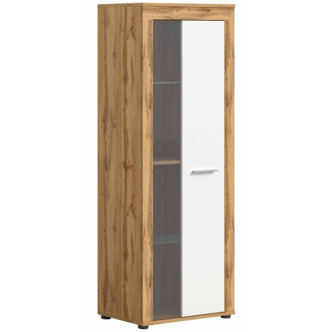Furnilux Jam vitrinekast wit melamine wotan nb