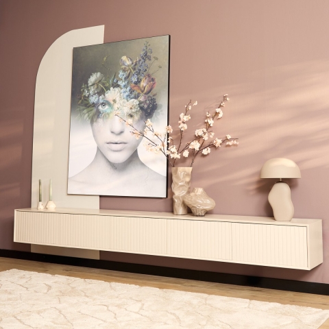 Starfurn zwevend tv meubel madison sand 280 cm