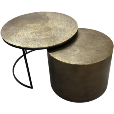 Starfurn salontafel luna gold set van 2