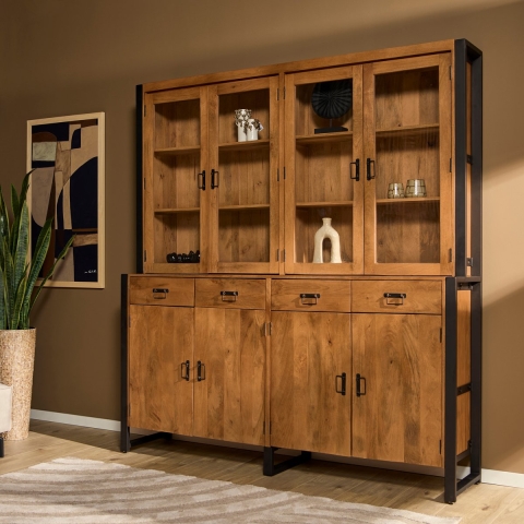 Starfurn vitrinekast boaz xxl 200 cm