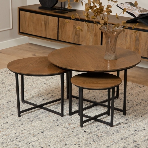 Starfurn salontafel richwood set van 3