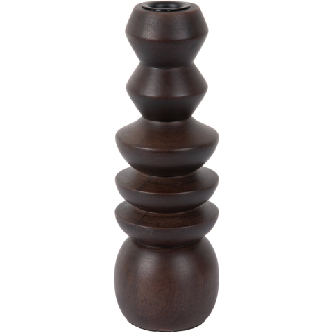 Present Time kandelaar formado large donker hout