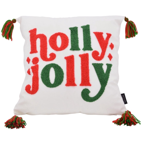 NOVÉE Sierkussen holly jolly | 45 x 45 cm | katoen/polyester