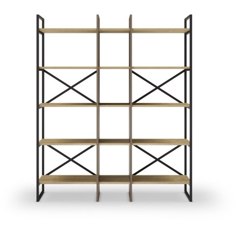 Marckeric boekenkast ara - 143.5x35x175cm