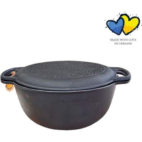 Maysternya Gietijzeren dutch oven 6 liter zwart