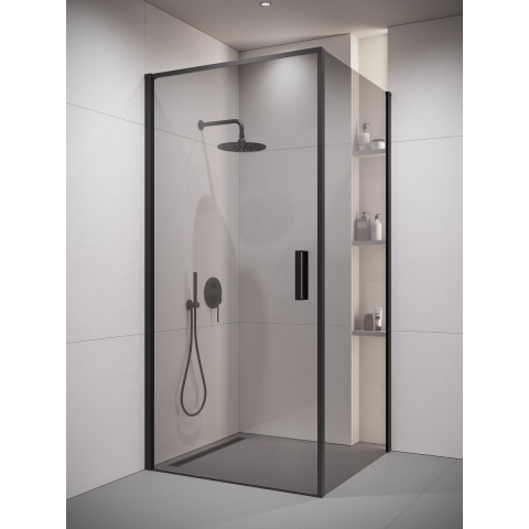 Badplaats Douchecabine alava 100 x 100 x 190 cm zwart met -