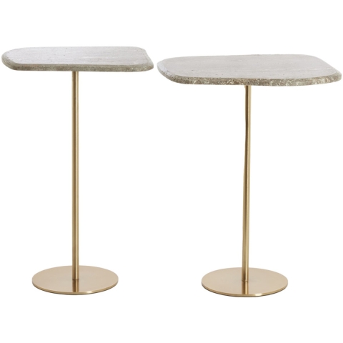 Light & Living bijzettafel gia Ø37.5x59.5 cm - set van 2