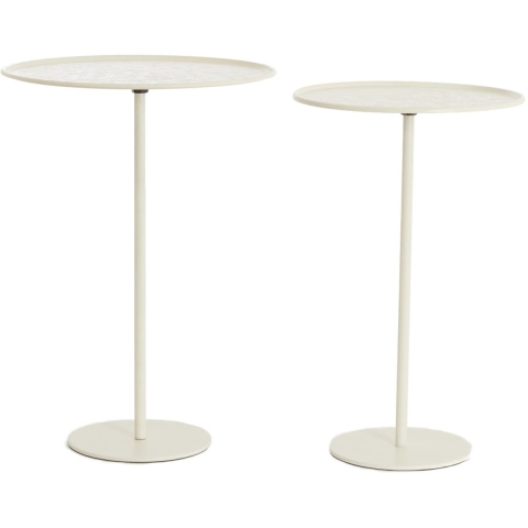 Light & Living bijzettafel lia Ø38x54 cm - set van 2