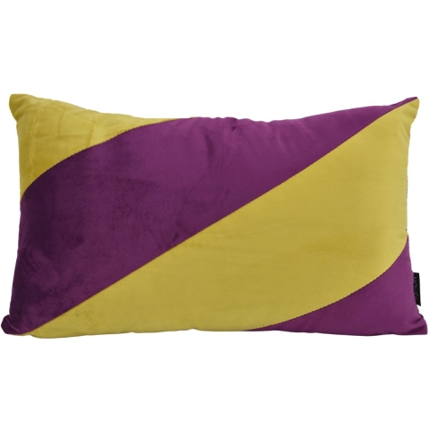 NOVÉE Sierkussen velvet swirl pistache / aubergine | 30 x 50 cm | polyester