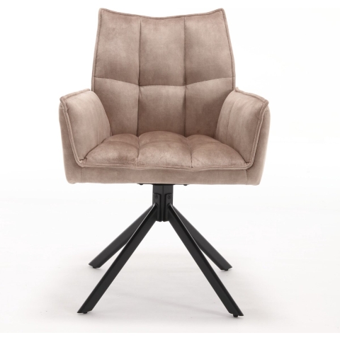 Huistuindesign Eetkamerstoel dani | velvet beige (set van 2)