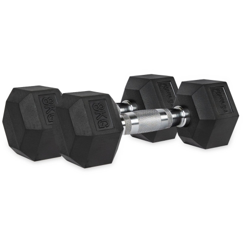 VirtuFit Hexa Dumbbell Pro Set - 2 x 8 kg