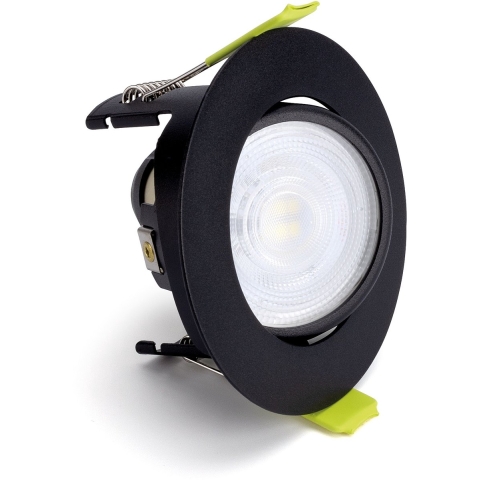 Integral LED Evofire 85 - kantelbaar inbouwspot - Ø 85 mm, Ø 70 mm inbouwmaat - IP65 - zwart