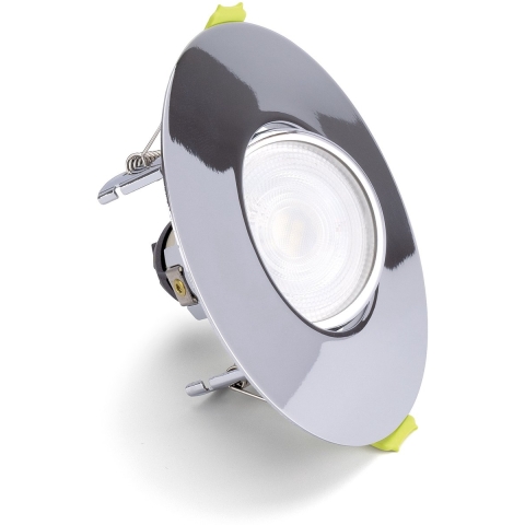 Integral LED Rome - kantelbaar inbouwspot - Ø 110 mm, Ø 70-100 mm inbouwmaat - verchroomd