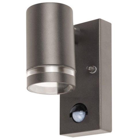 Integral LED Malaga - buiten wandlamp met bewegingssensor - met sensor override functie - 6,8 x 11,6 x 14,9 cm - IP54 - antraciet