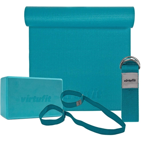 VirtuFit Premium Yoga Set - 4-Delig - Ocean Green