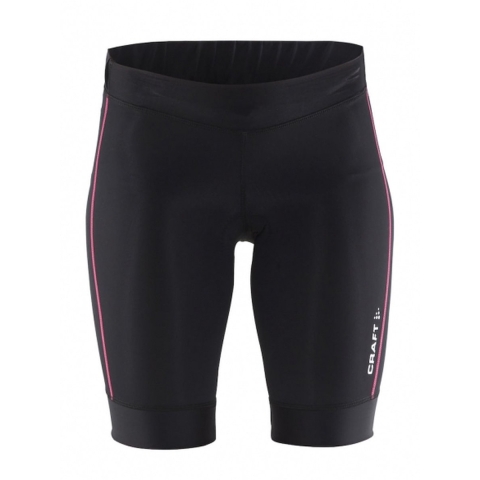 Craft Motion Short fietsbroek kort zwart met roze dames, L