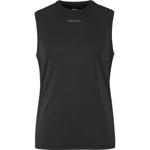 Craft ADV Essence SL Tee II hardloop- trainingsshirt zonder mouwen zwart heren, XL