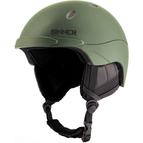 Sinner TITAN skihelm mat donker groen, 59-62 cm