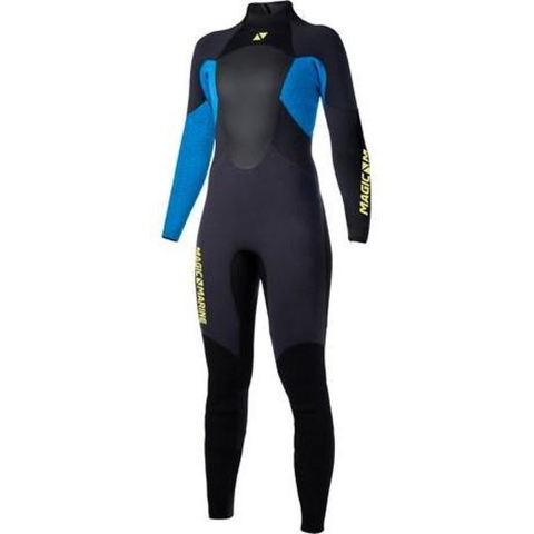Magic Marine Ultimate fullsuit 5/3 dames wetsuit blauw/zwart, M