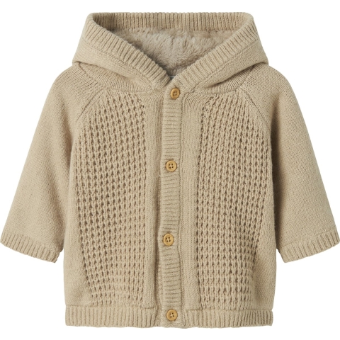 Name It Cardigan m. Voering - Gebreid - NbnOlly - IJslands fossi - Name It - 62 - Cardigan