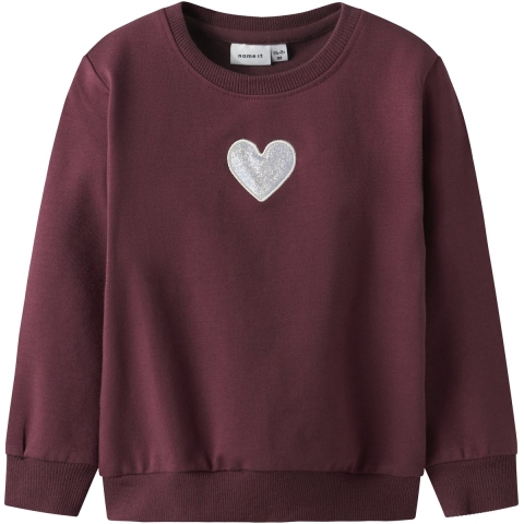 Name It Sweatshirt - NmfSakkina - Burgundy - Name It - 2 jaar (92) - Sweatshirt