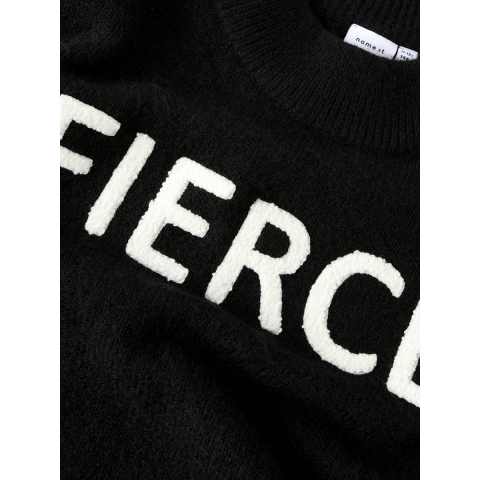 Name It Blouse - Gebreid - NkfOdessa - Black - Name It - 6 jaar (116) - Shirts