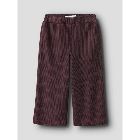 Name It Broek - NmfRisilk - Burgundy m. Glitter - Name It - 3 jaar (98) - Broeken - Katoen
