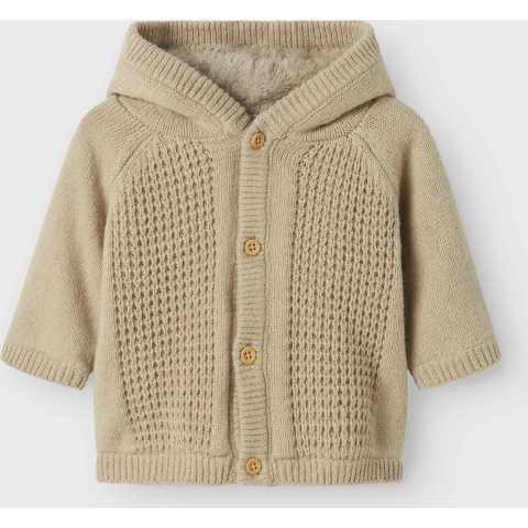 Name It Cardigan m. Voering - Gebreid - NbnOlly - IJslands fossi - Name It - 56 - Cardigan