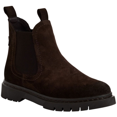 Tamaris Dames Mocca Bruin Suède Klassieke Chelsea Enkellaarsjes