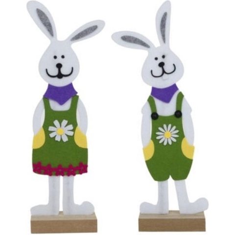 Vensterdeco vilt paashaas 61cm