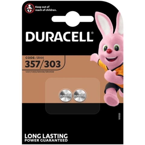 3x Duracell Knoopcelbatterijen 357-303 2 stuks