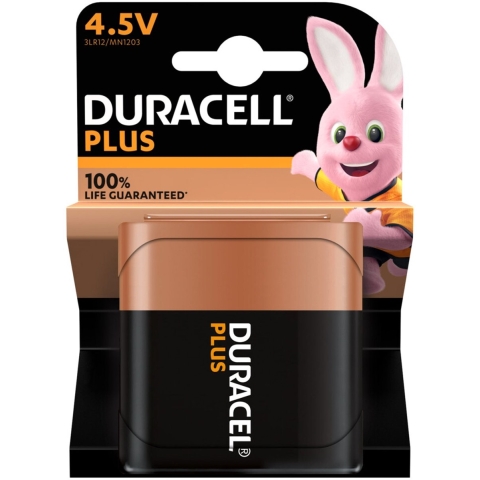 3x Duracell Alkaline Batterij Plus Power 4.5V