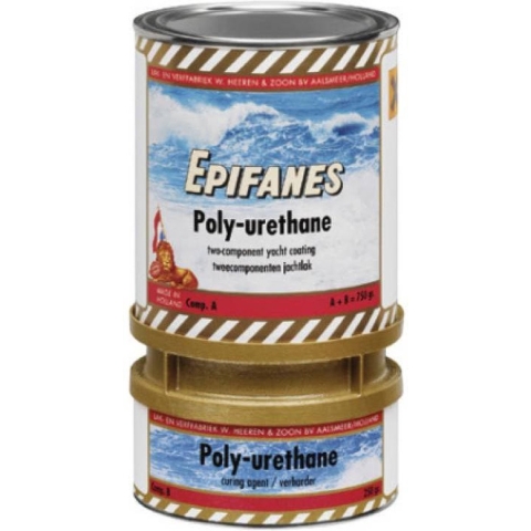 Epifanes Poly-urethane Jachtlak hoogglans 2-componenten aflak 750 gr.., 821 donker grijs