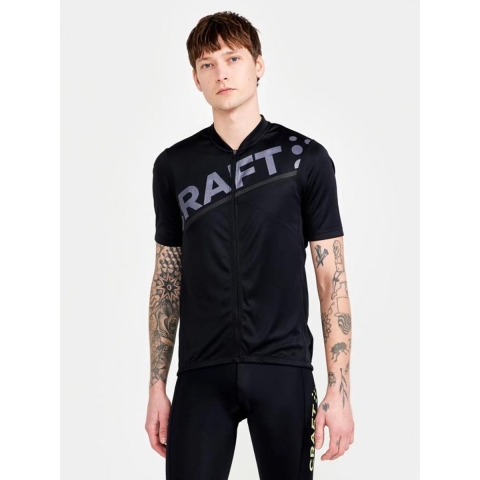 Craft Core Endurance Logo fietsshirt korte mouwen zwart heren, XL