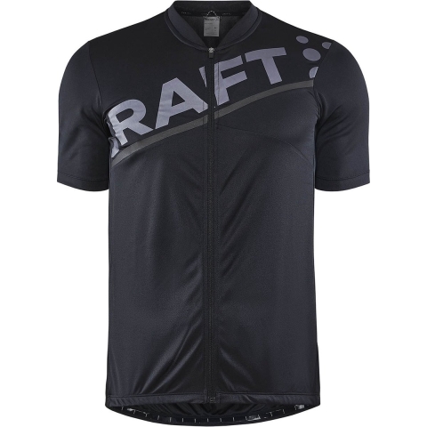 Craft Core Endurance Logo fietsshirt korte mouwen zwart heren, XXL