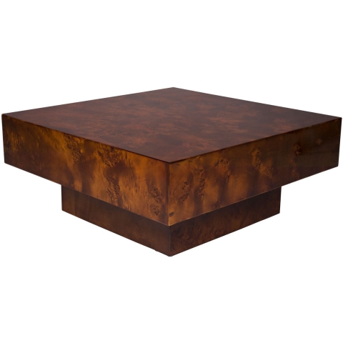 Dutchbone Quinn Salontafel 90x90 Walnoot