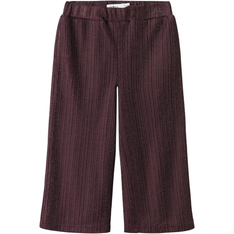Name It Broek - NmfRisilk - Burgundy m. Glitter - Name It - 2 jaar (92) - Broeken - Katoen