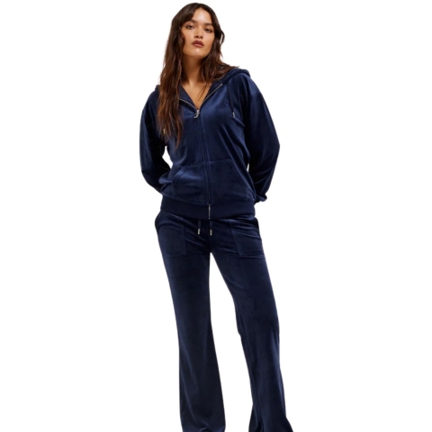 Juicy Couture Cardigan - Fluweel - Halan Oversized - Night Sky - Juicy Couture - S - Small - Cardigan