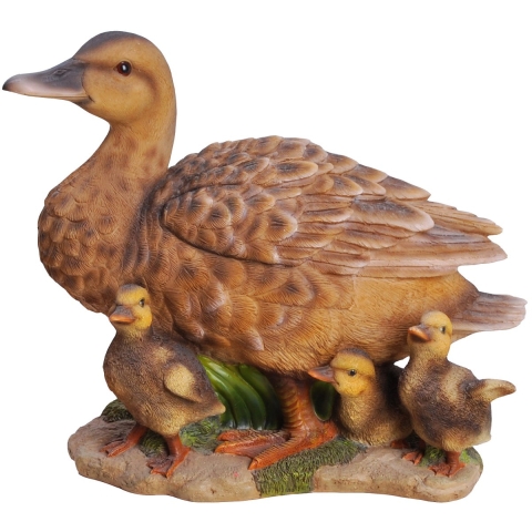 Eend met kuikens (Polystone) | HotAnt |  | Partner van Vogelbescherming Nederland