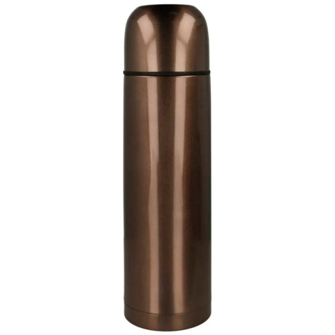 Metaltex Thermosfles 1L Metalic Brown