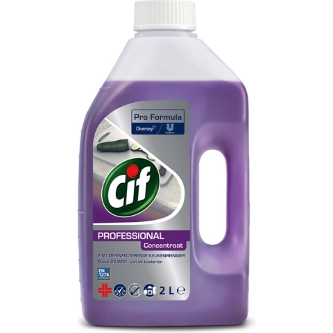 2+2 gratis: Cif Professional 2-in-1 Desinfecterende Keukenreiniger Pro Formula 2 liter