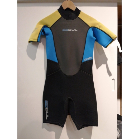 Gul Response Junior 3/2 mm Flatlock fullsuit wetsuit zwart/geel, JS (140)