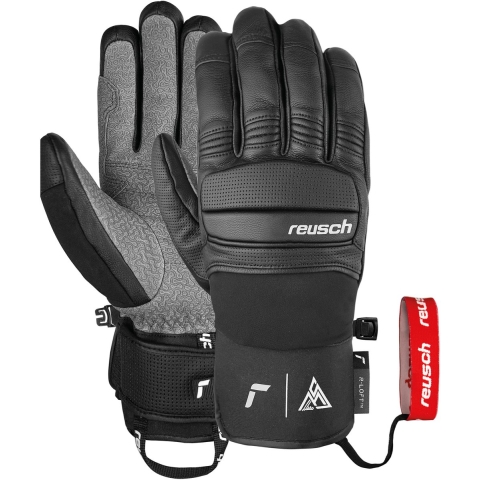 Reusch Marco skihandschoenen leer zwart/wit, 9
