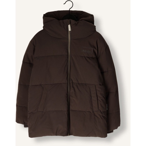 Molo Gevoerde Jas - Hilo - Dark Cocoa - Molo - 12 jaar (152) - Donsjassen
