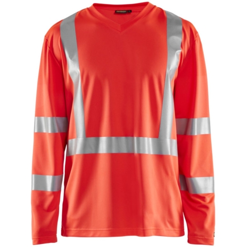 Blåkläder UV-T-Shirt lange mouw High-Vis 33831011 | High-Vis Rood | Maat L - 7330509470152