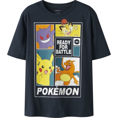 Name It T-Shirt - Noos - NkmDams - Pokémon - Navy Blazer - Name It - 6 jaar (116) - T-Shirts